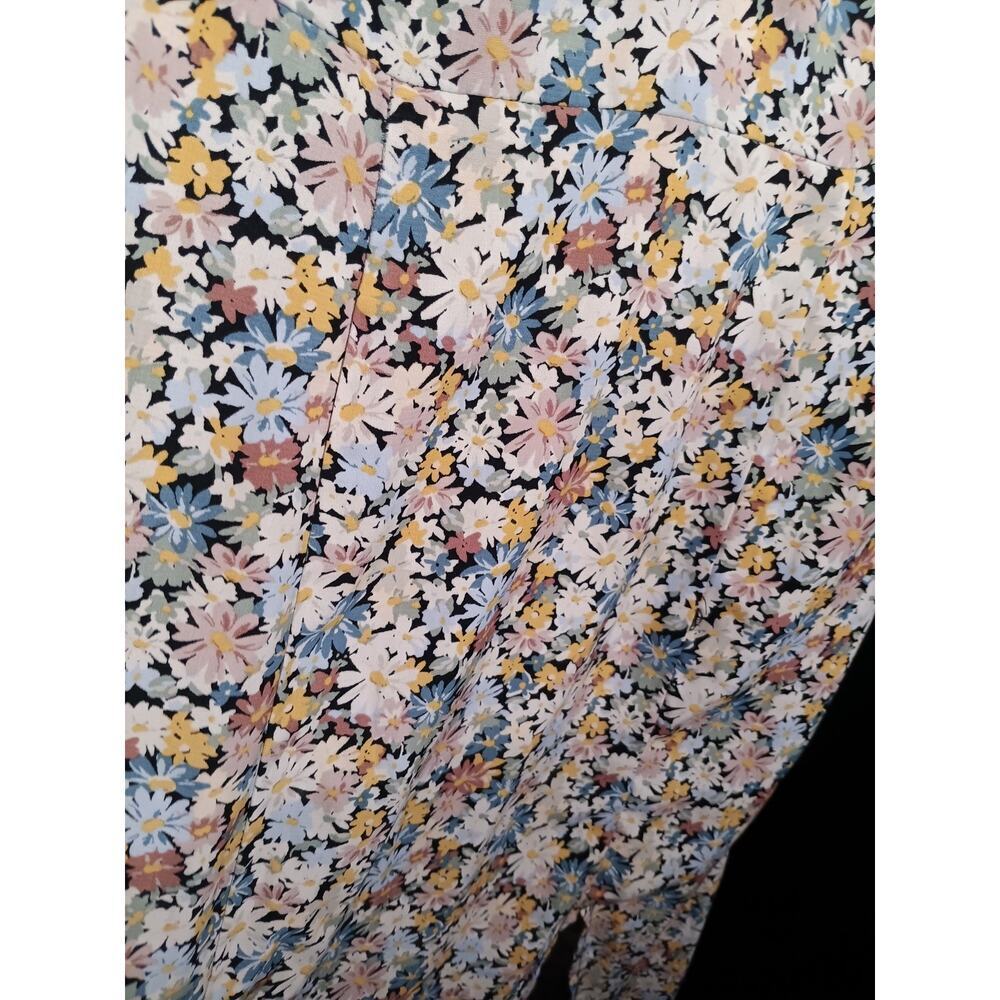 Abercrombie Fitch Floral Ruffle Midi Dress XXS Spring Easter Cottage Feminine - Picture 5 of 7